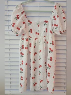 Pink Lily Cherry Dress